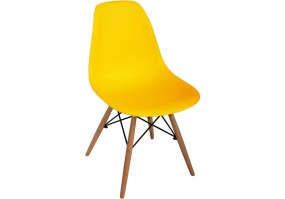 Cadeira-fixa-Charles-Eames-Eiffel-DSW-Wood-ANM 8025F-Anima-Home-Oficce-amarela-HS-Móveis